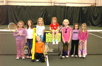 Junior group clinic sessions at the Enfield Tennis Club