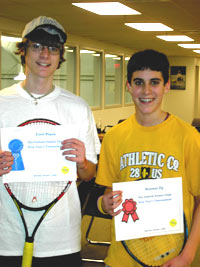 Award winners at the Enfield Tennis Club